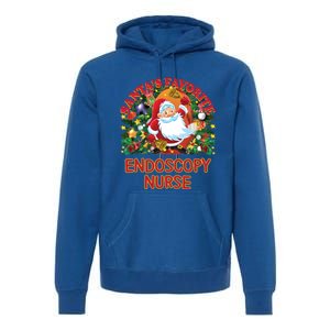 Santas Favorite Nurse Gift Endoscopy Nurse Accessories Gift Premium Hoodie