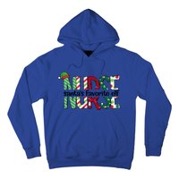 Santas Favorite Nurse Elf Christmas Nursing Funny Gift Holiday Gift Hoodie