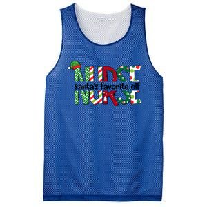 Santas Favorite Nurse Elf Christmas Nursing Funny Gift Holiday Gift Mesh Reversible Basketball Jersey Tank