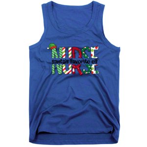 Santas Favorite Nurse Elf Christmas Nursing Funny Gift Holiday Gift Tank Top