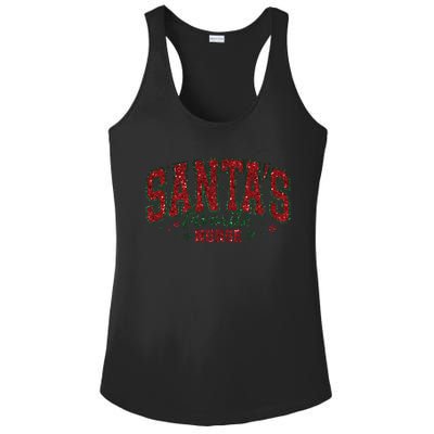 Santa’S Favorite Nurse Christmas Nurse Crew Nursing Costume Gift Ladies PosiCharge Competitor Racerback Tank