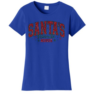 Santa’S Favorite Nurse Christmas Nurse Crew Nursing Costume Gift Women's T-Shirt