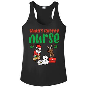 Santas Favorite Nurse Christmas Xmas Nursing Ladies PosiCharge Competitor Racerback Tank