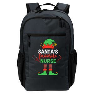 Santas Favorite Nurse Elf Costume Christmas Pajama Holiday Great Gift Daily Commute Backpack