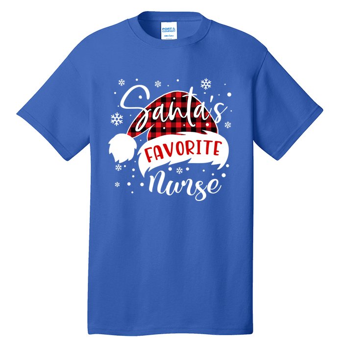 SantaS Favorite Nurse Gift Tall T-Shirt