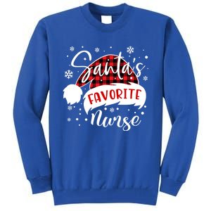 SantaS Favorite Nurse Gift Tall Sweatshirt