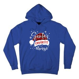 SantaS Favorite Nurse Gift Tall Hoodie