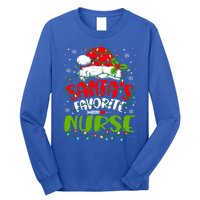 Santa Favorite Nurse Christmas Rn Er Or Nurse Gift Long Sleeve Shirt