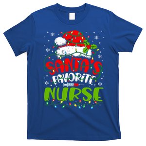 Santa Favorite Nurse Christmas Rn Er Or Nurse Gift T-Shirt