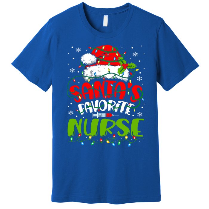 Santa Favorite Nurse Christmas Rn Er Or Nurse Gift Premium T-Shirt