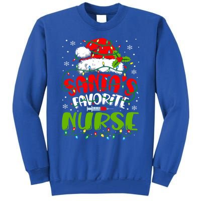 Santa Favorite Nurse Christmas Rn Er Or Nurse Gift Tall Sweatshirt