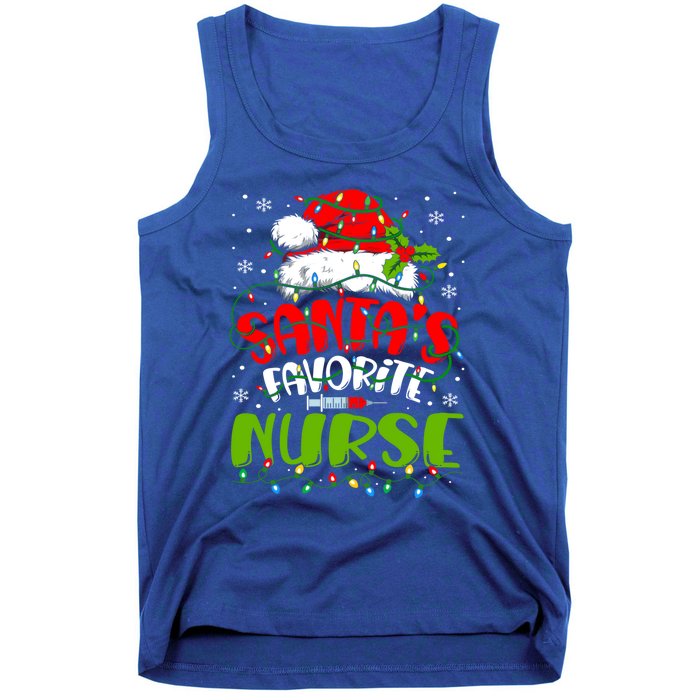 Santa Favorite Nurse Christmas Rn Er Or Nurse Gift Tank Top