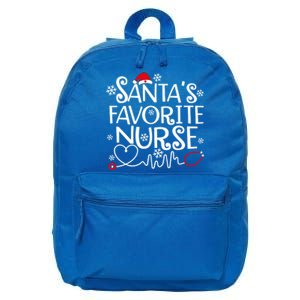 SantaS Favorite Nurse Meaningful Gift 16 in Basic Backpack