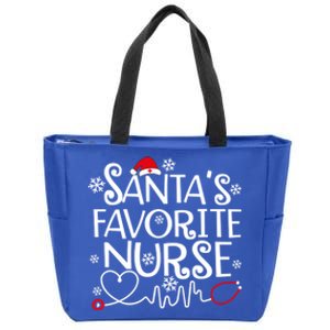 SantaS Favorite Nurse Meaningful Gift Zip Tote Bag