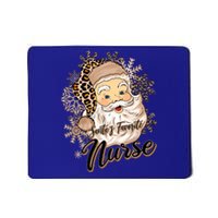 Santas Favorite Nurse Leopard Hat Funny Santa Christmas Gift Mousepad