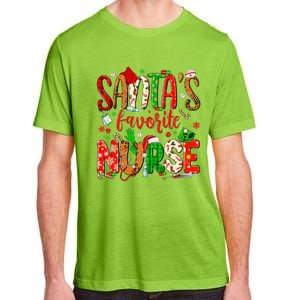 SantaS Favorite Nurse Funny Gift Cute Merry Xmas Party Funny Gift Adult ChromaSoft Performance T-Shirt