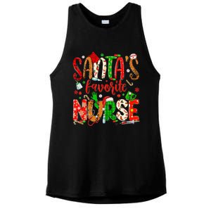 SantaS Favorite Nurse Funny Gift Cute Merry Xmas Party Funny Gift Ladies PosiCharge Tri-Blend Wicking Tank