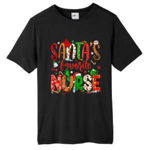 SantaS Favorite Nurse Funny Gift Cute Merry Xmas Party Funny Gift Tall Fusion ChromaSoft Performance T-Shirt