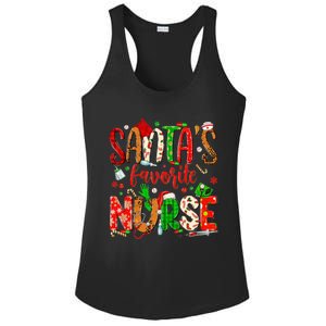 SantaS Favorite Nurse Funny Gift Cute Merry Xmas Party Funny Gift Ladies PosiCharge Competitor Racerback Tank