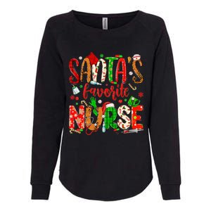 SantaS Favorite Nurse Funny Gift Cute Merry Xmas Party Funny Gift Womens California Wash Sweatshirt