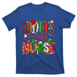 SantaS Favorite Nurse Funny Gift Cute Merry Xmas Party Funny Gift T-Shirt