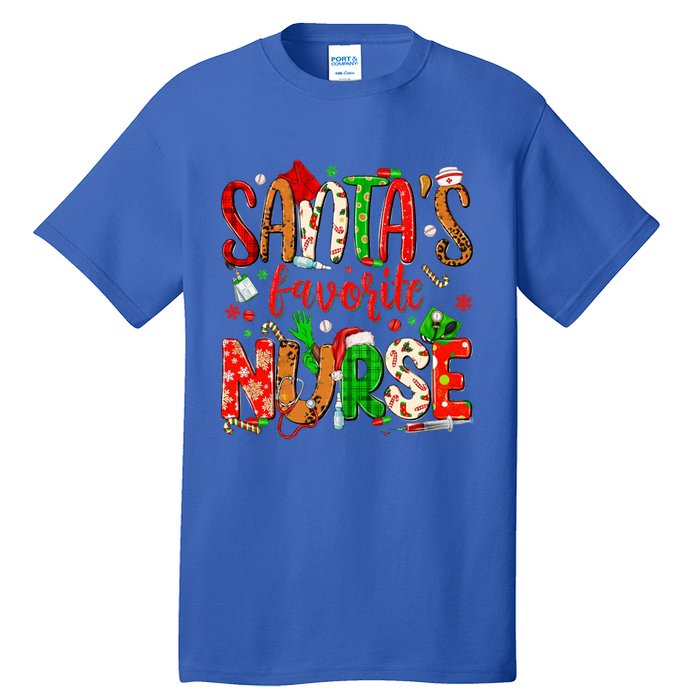 SantaS Favorite Nurse Funny Gift Cute Merry Xmas Party Funny Gift Tall T-Shirt