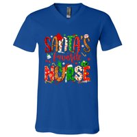 SantaS Favorite Nurse Funny Gift Cute Merry Xmas Party Funny Gift V-Neck T-Shirt