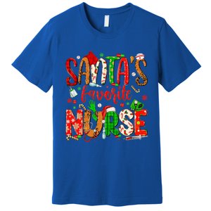 SantaS Favorite Nurse Funny Gift Cute Merry Xmas Party Funny Gift Premium T-Shirt