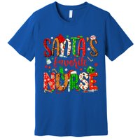 SantaS Favorite Nurse Funny Gift Cute Merry Xmas Party Funny Gift Premium T-Shirt