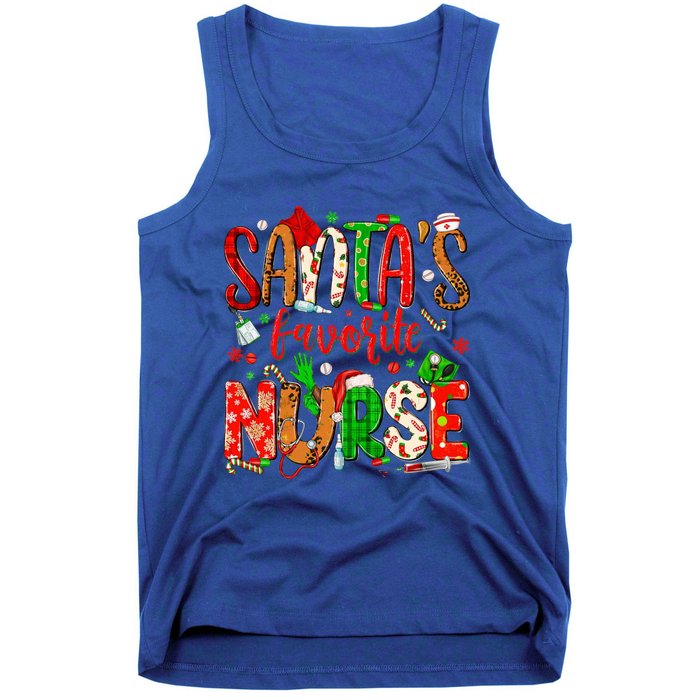 SantaS Favorite Nurse Funny Gift Cute Merry Xmas Party Funny Gift Tank Top