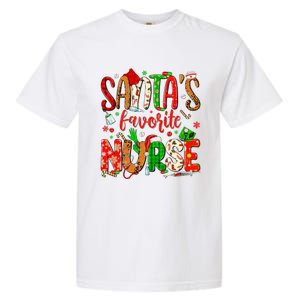 SantaS Favorite Nurse Funny Gift Cute Merry Xmas Party Funny Gift Garment-Dyed Heavyweight T-Shirt