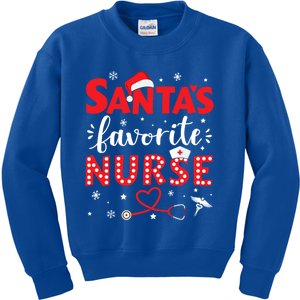 Santa Favorite Nurse For Christmas In Hospital Cute Gift Kids Sweatshirt