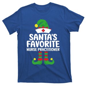 Santas Favorite Nurse Practitioner Elf Christmas Nurses Gift T-Shirt