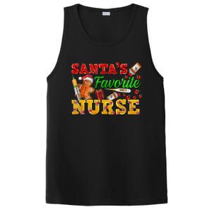 SantaS Favorite Nurse With Gingerbread Christmas Cool Gift PosiCharge Competitor Tank