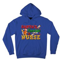 SantaS Favorite Nurse With Gingerbread Christmas Cool Gift Hoodie