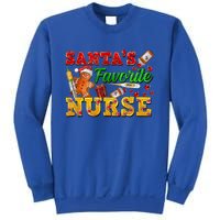 SantaS Favorite Nurse With Gingerbread Christmas Cool Gift Sweatshirt