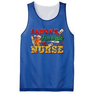 SantaS Favorite Nurse With Gingerbread Christmas Cool Gift Mesh Reversible Basketball Jersey Tank