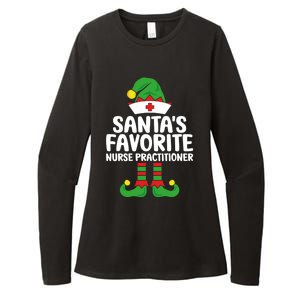 Santas Favorite Nurse Practitioner Elf Christmas Nurses Gift Womens CVC Long Sleeve Shirt