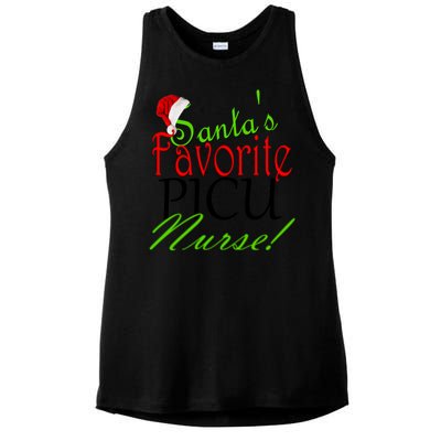 Santas Favorite Nurse Gift Ladies PosiCharge Tri-Blend Wicking Tank