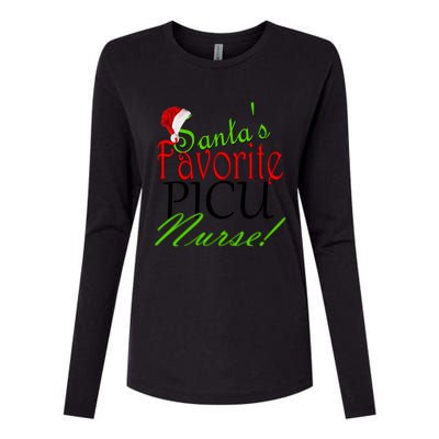 Santas Favorite Nurse Gift Womens Cotton Relaxed Long Sleeve T-Shirt