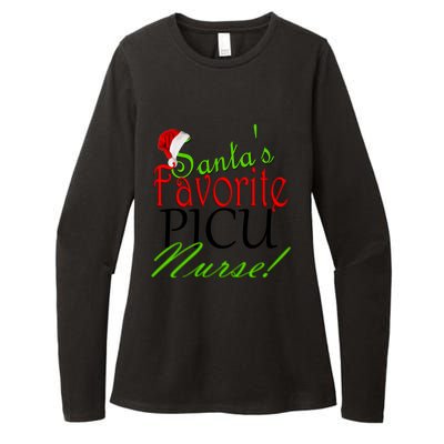 Santas Favorite Nurse Gift Womens CVC Long Sleeve Shirt