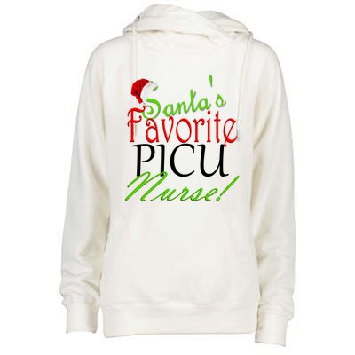 Santas Favorite Nurse Gift Womens Funnel Neck Pullover Hood