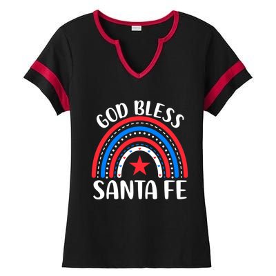 Santa Fe New Mexico Funny Gift I Love Santa Fe Usa Gift Ladies Halftime Notch Neck Tee