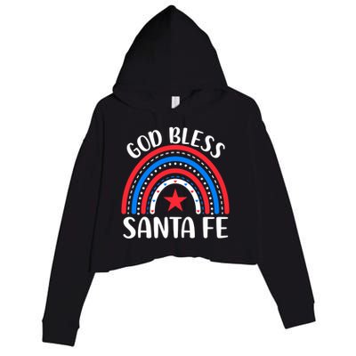 Santa Fe New Mexico Funny Gift I Love Santa Fe Usa Gift Crop Fleece Hoodie