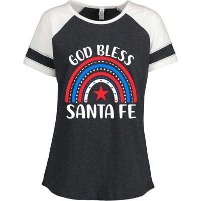 Santa Fe New Mexico Funny Gift I Love Santa Fe Usa Gift Enza Ladies Jersey Colorblock Tee