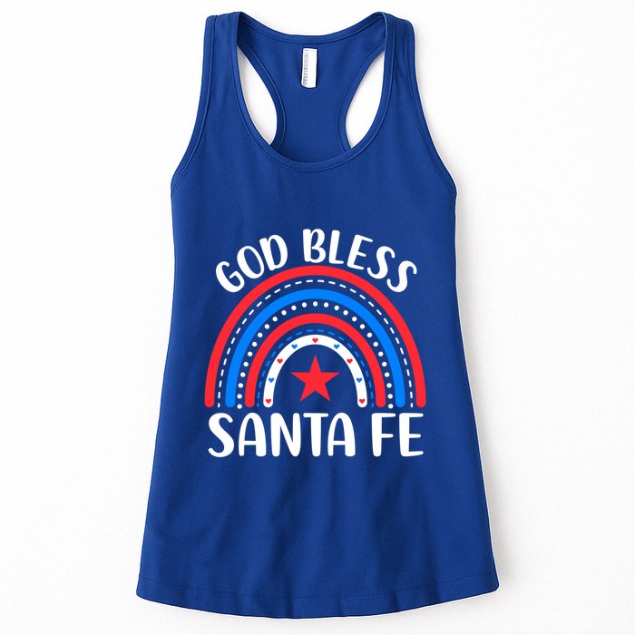 Santa Fe New Mexico Funny Gift I Love Santa Fe Usa Gift Women's Racerback Tank