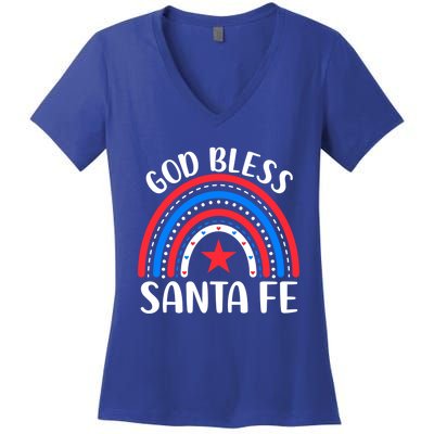 Santa Fe New Mexico Funny Gift I Love Santa Fe Usa Gift Women's V-Neck T-Shirt