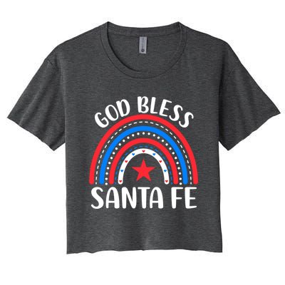 Santa Fe New Mexico Funny Gift I Love Santa Fe Usa Gift Women's Crop Top Tee