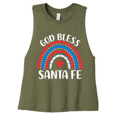 Santa Fe New Mexico Funny Gift I Love Santa Fe Usa Gift Women's Racerback Cropped Tank