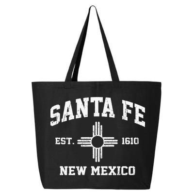 Santa Fe New Mexico NM Vintage State Athletic Style 25L Jumbo Tote